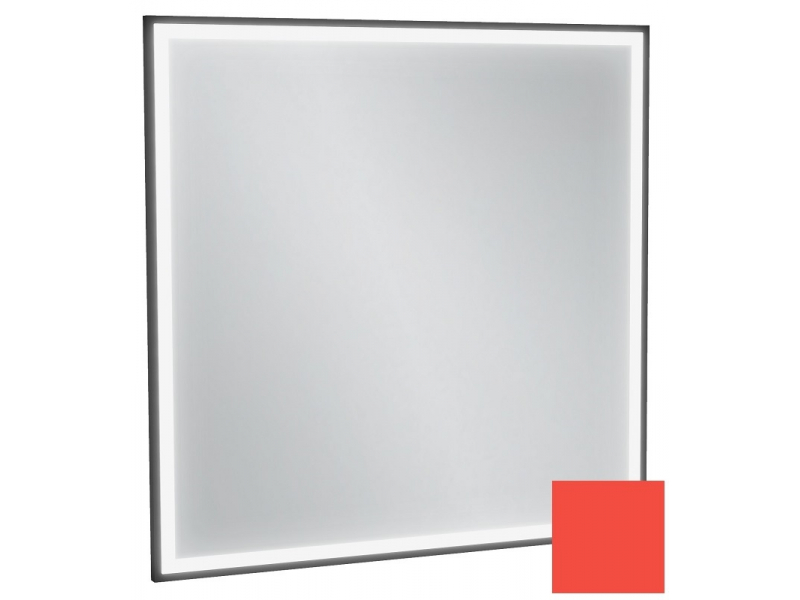 Купить Зеркало Jacob Delafon Allure EB1435-S44, 80 х 80 см, с подсветкой, лакированная рама алый сатин
