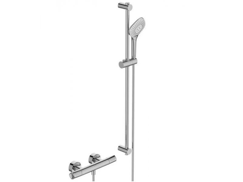 Купить Душевая система Ideal Standard Ceratherm T100 термостатическая, хром глянцевый, A7235AA