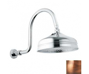 Верхний душ Bandini Antico 647350JJ06, 30x30 см, 1 режим струи, с держателем, медь