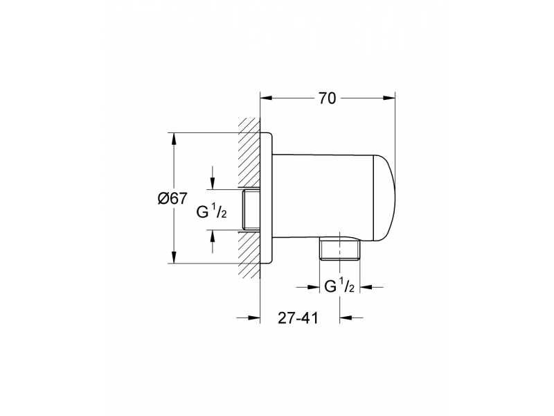Купить Шланговое подсоединение Grohe Relexa Plus 28680000, хром, 1/2-1/2
