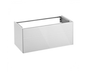 Тумба с раковиной Keuco Royal Reflex 34060 210000+34061 318001, фронт и корпус белый, 80*45*48,7 см
