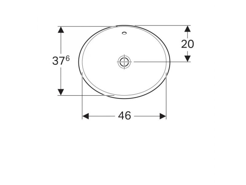 Купить Раковина Geberit Variform 500.708.01.2, 50 x 40 см, белая