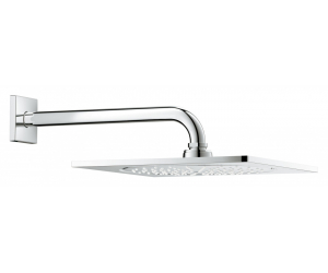 Верхний душ Grohe Rainshower® F-Series 26060000, 25,4х25,4 см, 2 режима струи, с держателем