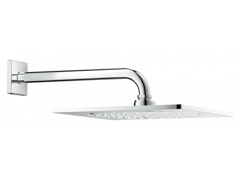 Купить Верхний душ Grohe Rainshower® F-Series 26060000, 25,4х25,4 см, 2 режима струи, с держателем
