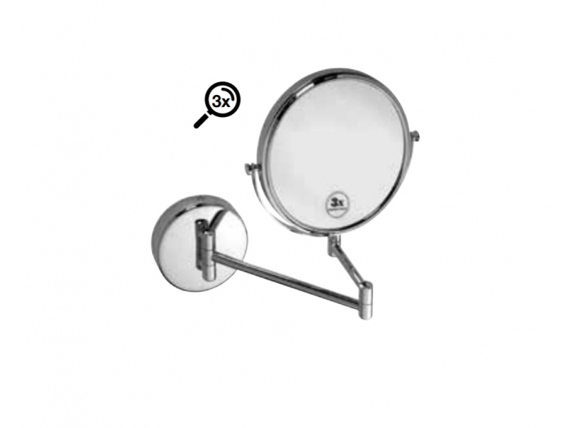 Купить Косметическое зеркало Bemeta 112201512hrom 23 x 46.5 x 31 см, хром