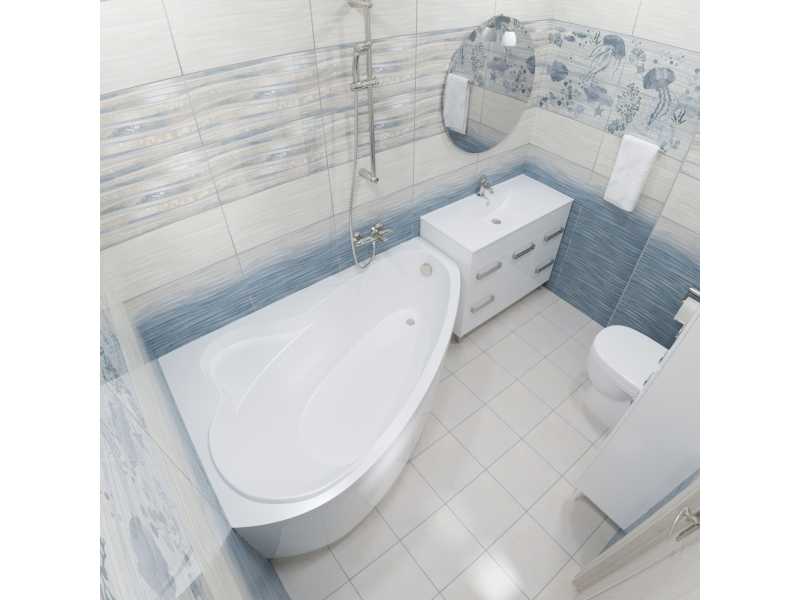 Купить Акриловая ванна Triton Пеарл-Шелл L/R с каркасом (Щ0000044613/Щ0000044614)