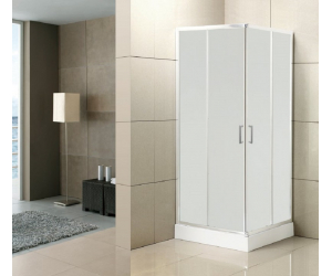 Душевой уголок BelBagno Uno-195, UNO-195-A-2-90-P-Cr, 90 х 90 х 195 см, профиль хром, стекло матовое