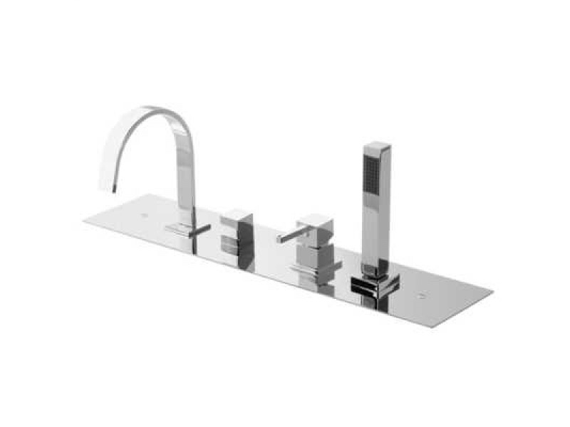 Купить Смеситель Bandini Ice Cube 2 766140PN05 для ванны/душа, никель/ручка без вставок