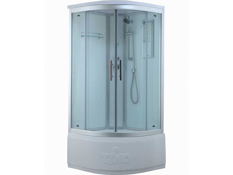 Купить Душевая кабина Timo Standart Т-6600 Silver 100 x 100 см, с крышей, с донным клапаном, хром