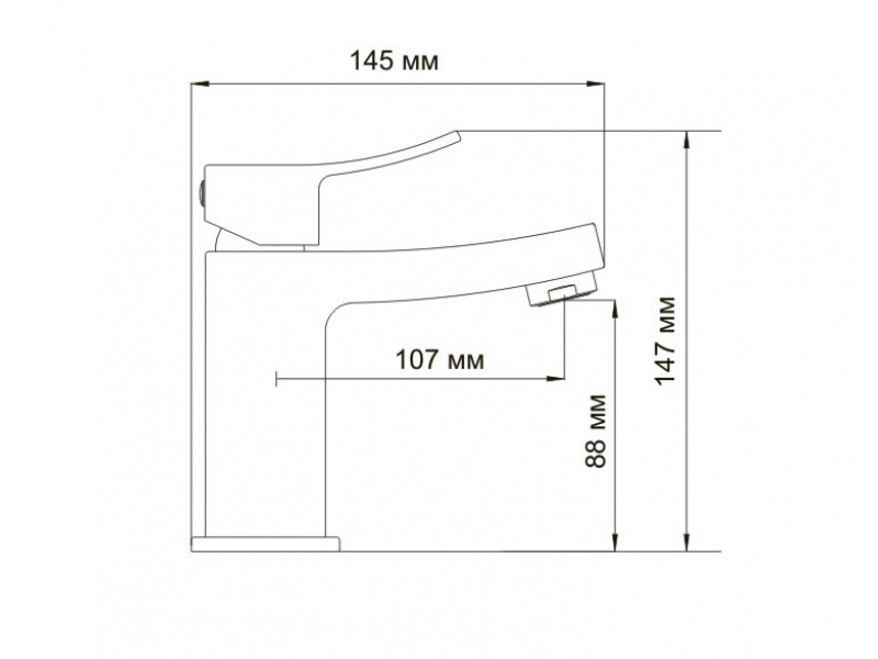 Купить Смеситель WasserKRAFT Aller 1064 для раковины, картридж Ø 25 mm, хром