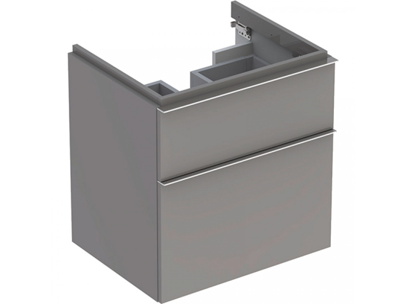 Купить Тумба под раковину Geberit iCon 840362000, 60 см, цвет платиновый