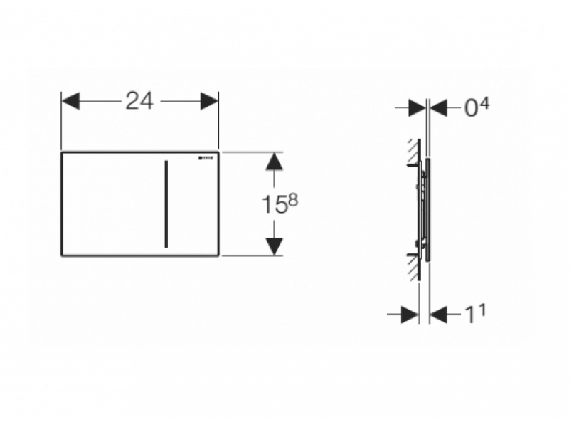 Купить Клавиша Geberit Sigma Type 70 115.620.SJ.1 черная