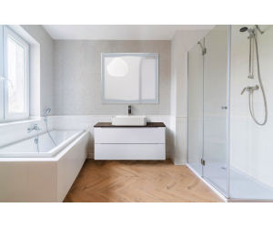 Зеркало с встроенным светильником и сенсорным выключателем BelBagno SPC-LNS-900-800-LED-TCH, 12W, 220-240V, 900x30x800