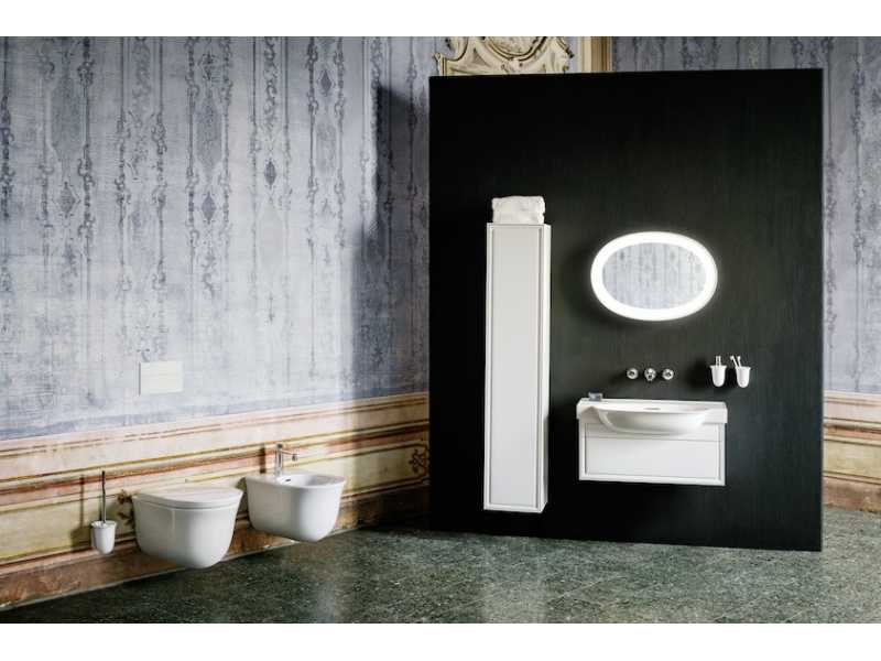Купить Биде Laufen New Classic 8.3085.1.757.302.1 37 х 53 x 34 см, подвесное, 1 отверстие, белый матовый