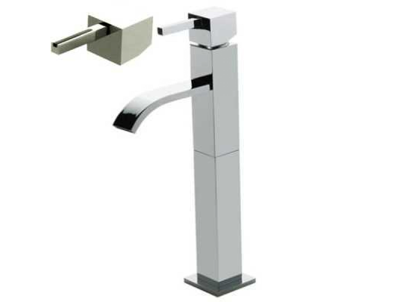 Купить Смеситель Bandini Ice Cube 2 750320SN05LW для раковины, матовый никель/ручка венге