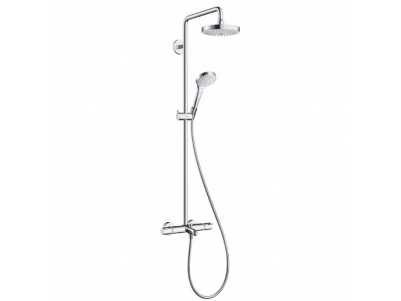 Купить Душевая система Hansgrohe 27352400 Croma Select E 180 2jet, белый/хром