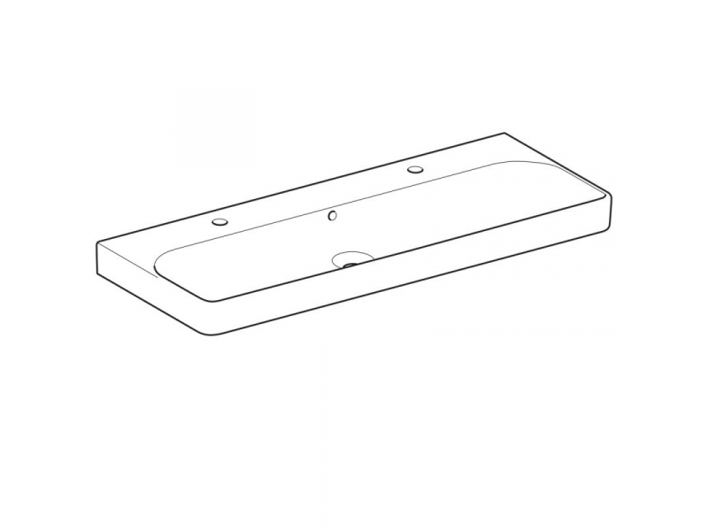 Купить Раковина Geberit Smyle Square 500.253.01.1, 120 х 48 см, белая
