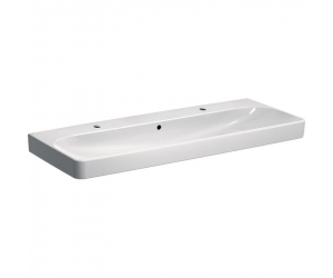 Раковина Geberit Smyle Square 500.253.01.1, 120 х 48 см, белая