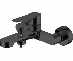 Смеситель Aquanet Passion AF300-20B для ванны и душа, черный матовый (243295)