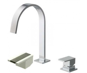 Смеситель Bandini Ice Cube 2 750920PN03LW для раковины, никель/ручка венге