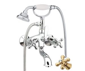 Смеситель Fiore Margot Sky для ванны, бронза/Swarovski, 01ZZ0600