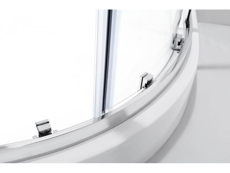 Купить Душевой уголок Cezares Molveno-R-11-100+30-P-Cr, 130 x 130 x 190 см, стекло текстурное Punto, хром