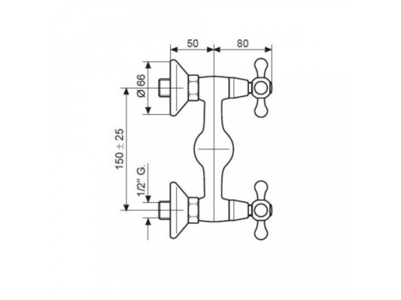 Купить Смеситель для душа Emmevi Deco Ceramic 121002OR, золото