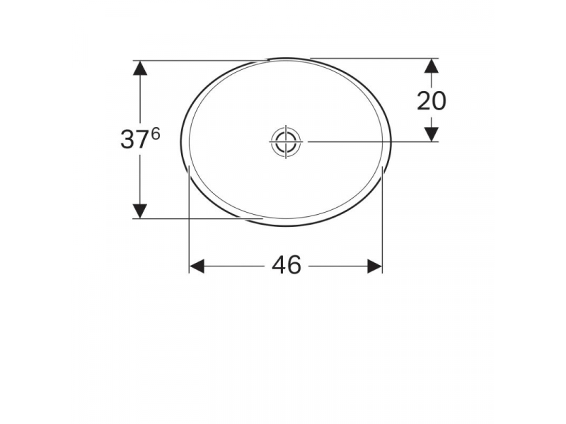 Купить Раковина Geberit Variform 500.710.01.2, 50 x 40 см, белая