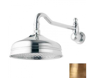 Верхний душ Bandini Antico 647220YY06, 20x20 см, 1 режим струи, с держателем, бронза