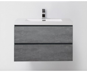 Тумба под раковину BelBagno Luce LUCE-800-2C-SO-SCM, 80 х 48 х 50 см, цвет серый (stucco cemento)