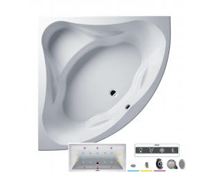 Ванна гидромассажная Riho Neo 150 x 150 см, JOY