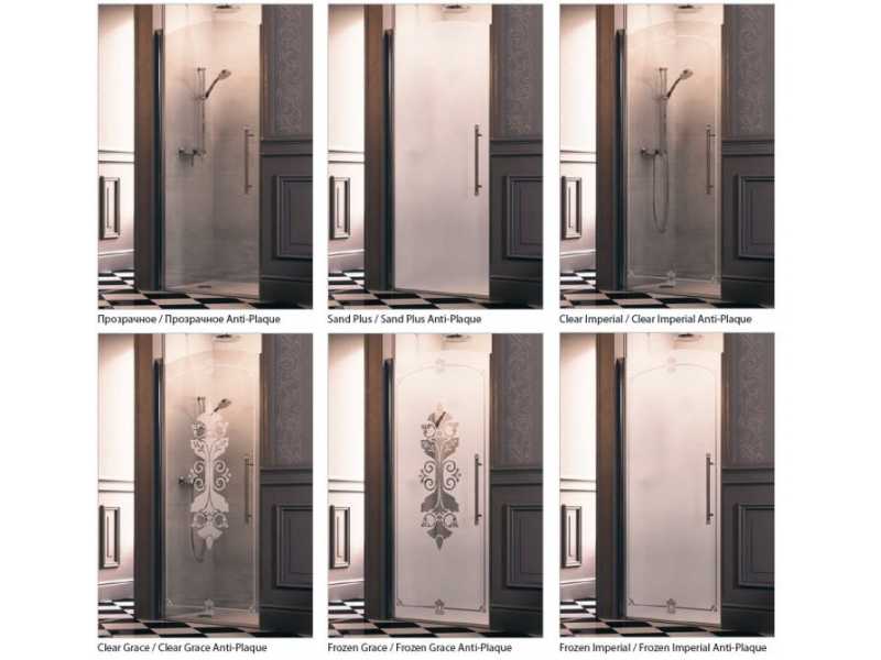 Купить Душевая дверь Huppe Design Victorian DV0402 с неподвижным сегментом, 90 см