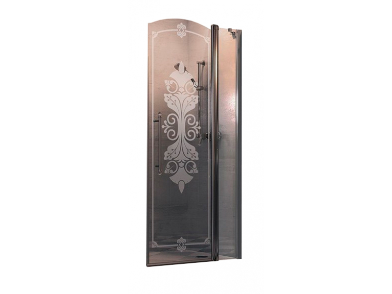 Купить Душевая дверь Huppe Design Victorian DV0402 с неподвижным сегментом, 90 см