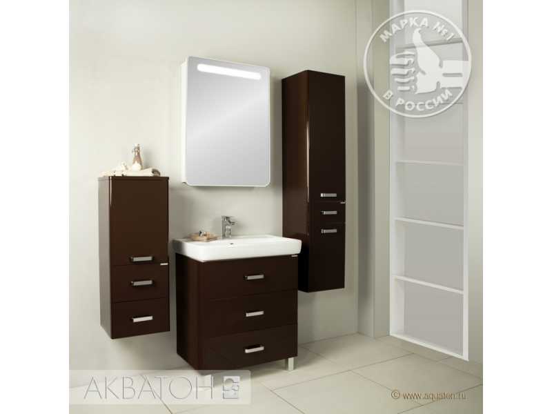 Купить Тумба Акватон Америна 70 М, 1A169001AM430, темно-коричневая