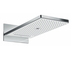 Верхний душ Hansgrohe Rainmaker Select EcoSmart, 586 x 258 мм, 3 режима струи, 24011400, белый/хром