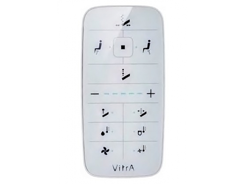 Купить Подвесной унитаз VitrA V-Care Comfort 5674B003-6194, с системой дозирования моющих и дезодорирующих средств, крышка микролифт, с биде, с функцией автоматической крышки