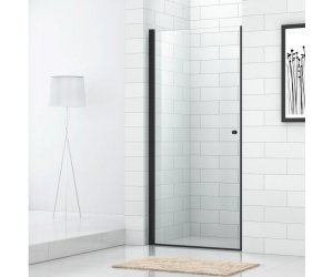 Душевая дверь Cezares ECO-O-B-1-70-C-NERO, 70 х 190 см, стекло прозрачное