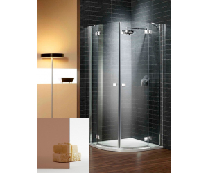 Душевой уголок Radaway Almatea PDD/E 100 х 80 х 195 см, стекло коричневое, профиль хром, 30542-01-08N