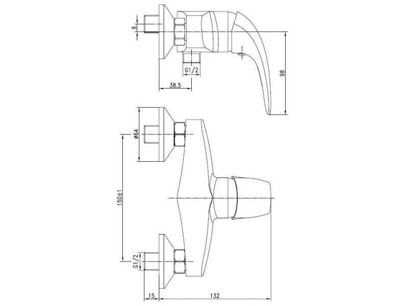 Купить Смеситель Aquanet Cobra SD90367 (187206) для душа