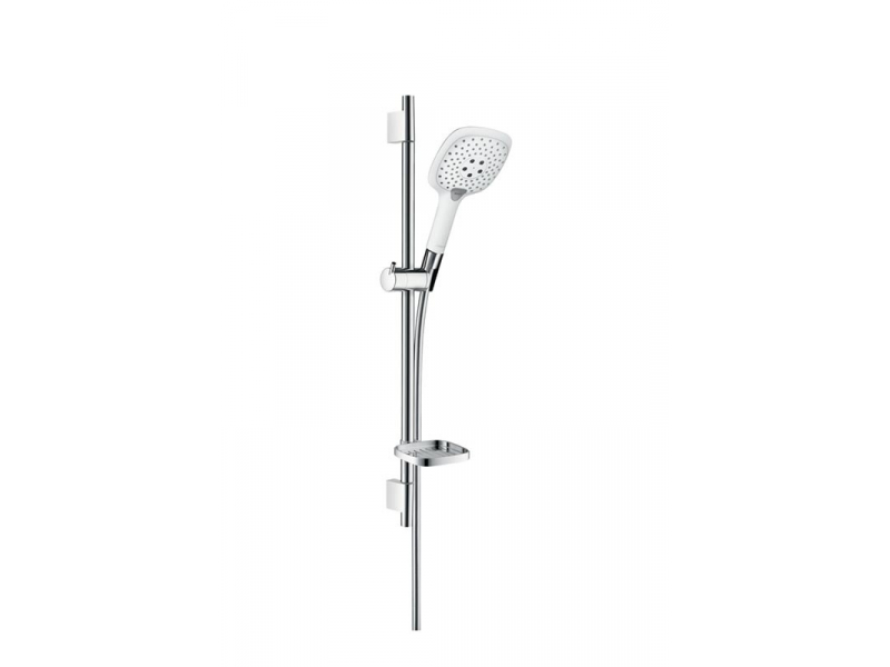 Купить Душевой гарнитур Hansgrohe Raindance Select 150 3jet 27856400, белый/хром, 150 мм