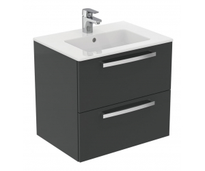 Тумба под раковину Ideal Standard Tempo 60 см, подвесная, серый глянцевый, E0574TI