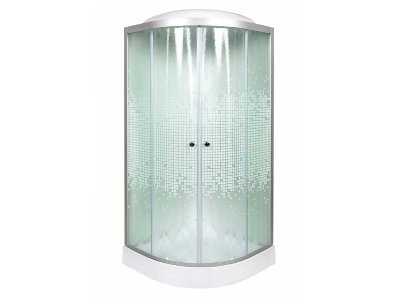 Купить Душевая кабина Deto L 908 80 x 80 см, с крышей, с электрикой