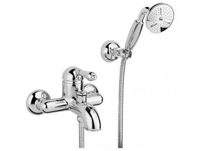 Смеситель Nicolazzi Classico 3401CR75 для ванны и душа, хром, ручки EL CAPITAN