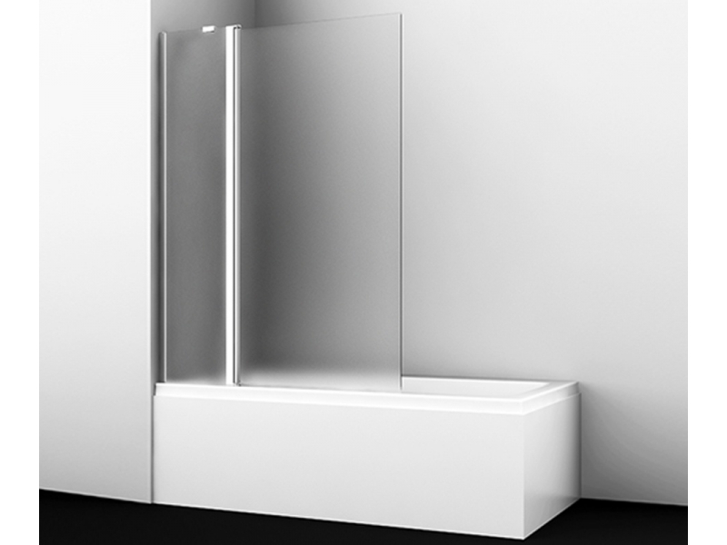 Купить Стеклянная шторка WasserKraft 48P02-110L/R Matt glass Fixed для душа, распашная, двустворчатая, с фиксатором
