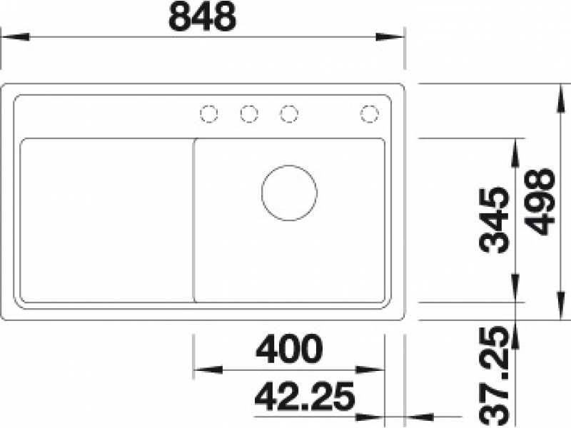 Купить Мойка Blanco Zenar 45 S 519266 крыло справа, жасмин