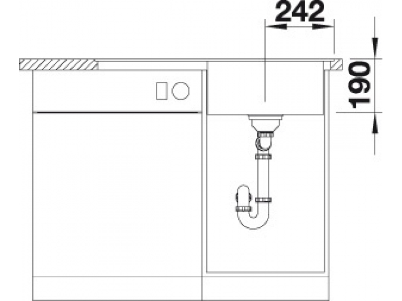Купить Мойка Blanco Zenar 45 S 519266 крыло справа, жасмин