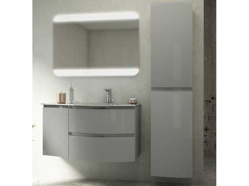 Купить Тумба под раковину Cezares Vague 54854 69 см подвесная, цвет grigio lucido