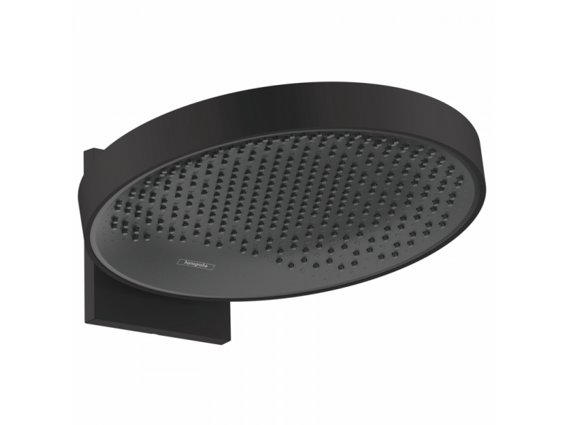 Купить Верхний душ Hansgrohe Rainfinity 26230670, 36 х 36 см, 1 режим струи, с держателем, чёрный матовый