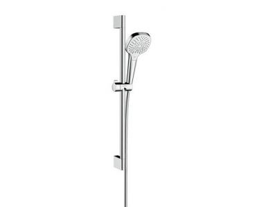 Душевой гарнитур Hansgrohe Croma Select E Multi EcoSmart 26581400, штанга 65 см, белый/хром