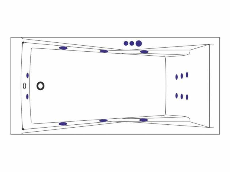 Купить Ванна гидромассажная Excellent Palace 170 x 75 см, SMART, хром, каркас в подарок